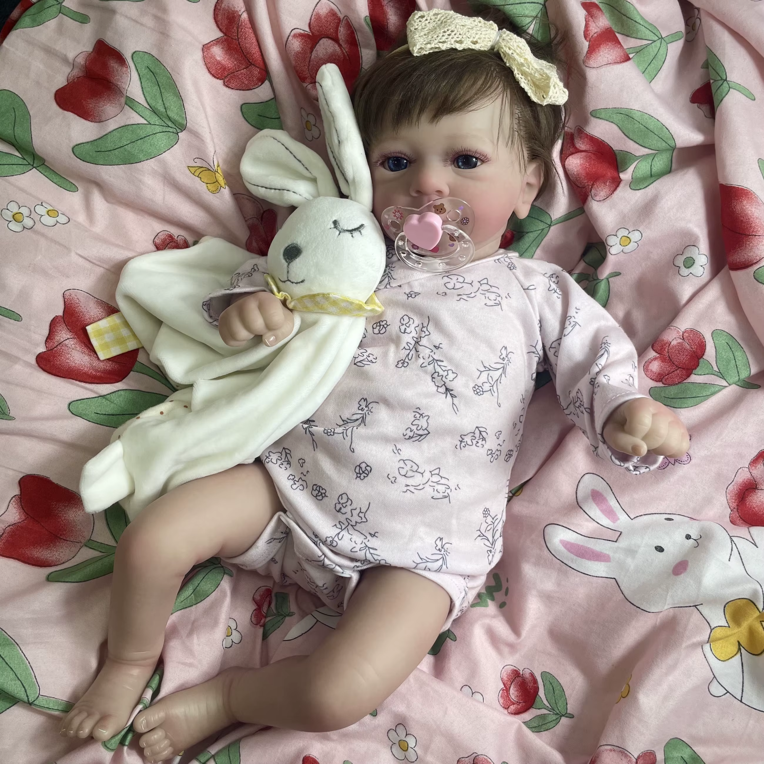 Muñeca Reborn Felicia realista de vinilo y tela – regalo - imagen 3