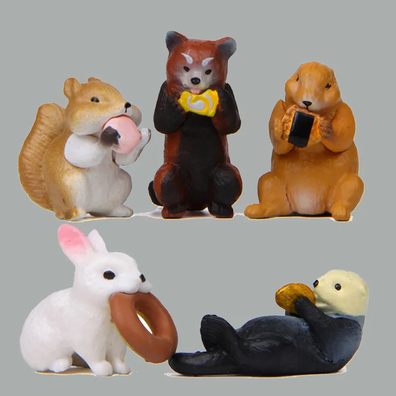 Figuras de animales miniatura para casa de muñecas y decoración - imagen 3
