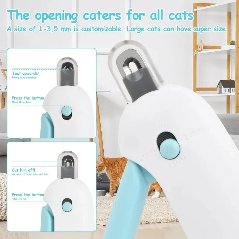 Cortauñas profesional para perros y gatos con orificio ajustable - imagen 4
