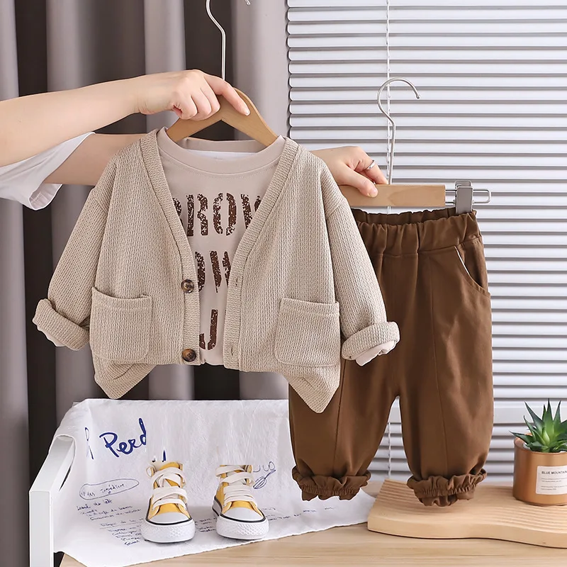 Conjunto otoño para niño con jersey y pantalón – Ropa infantil