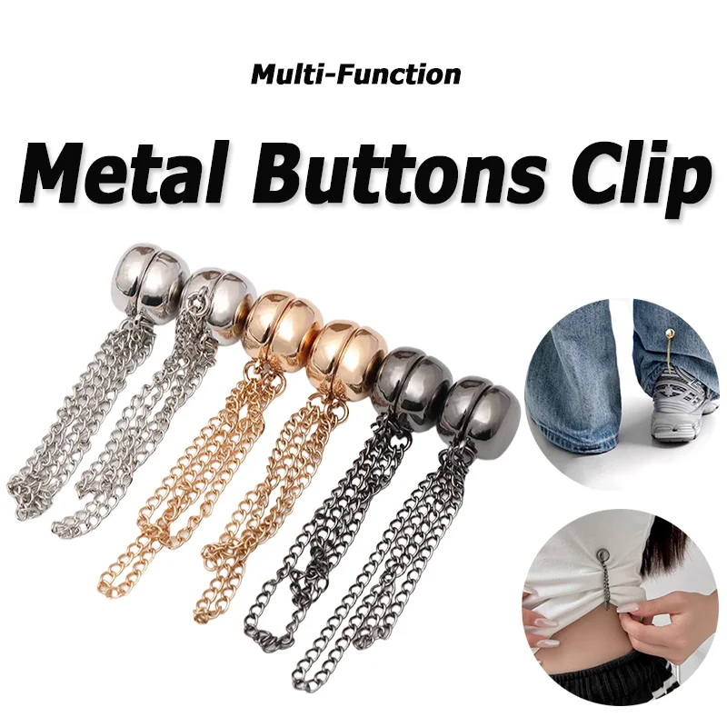 Clips magnéticos para ropa con cierre seguro y cadena