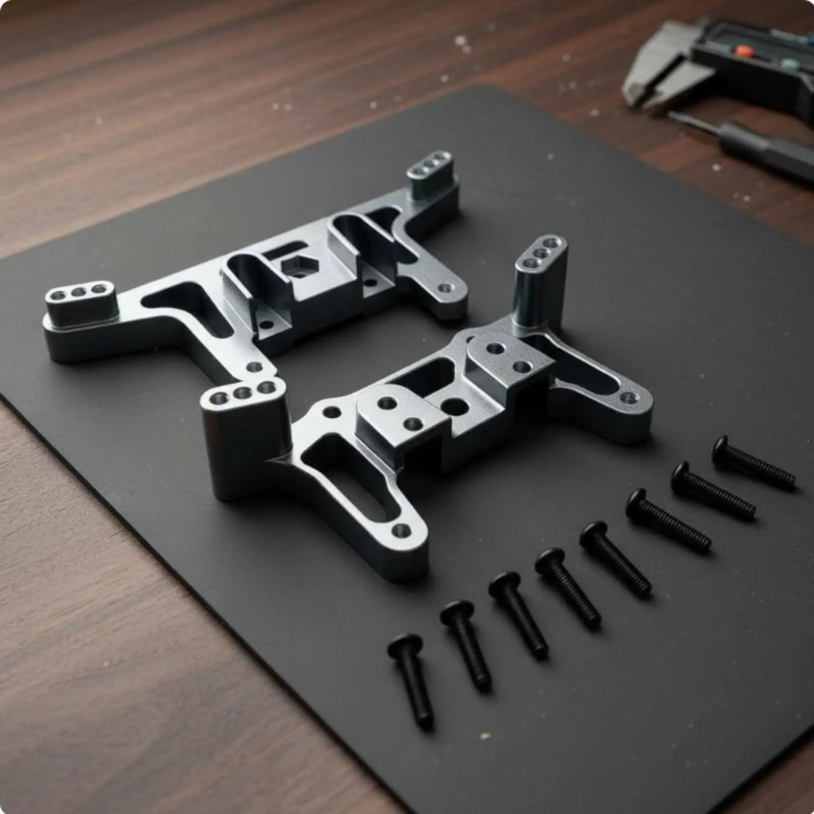 Soporte de amortiguador para carrito de aluminio anodizado - imagen 4