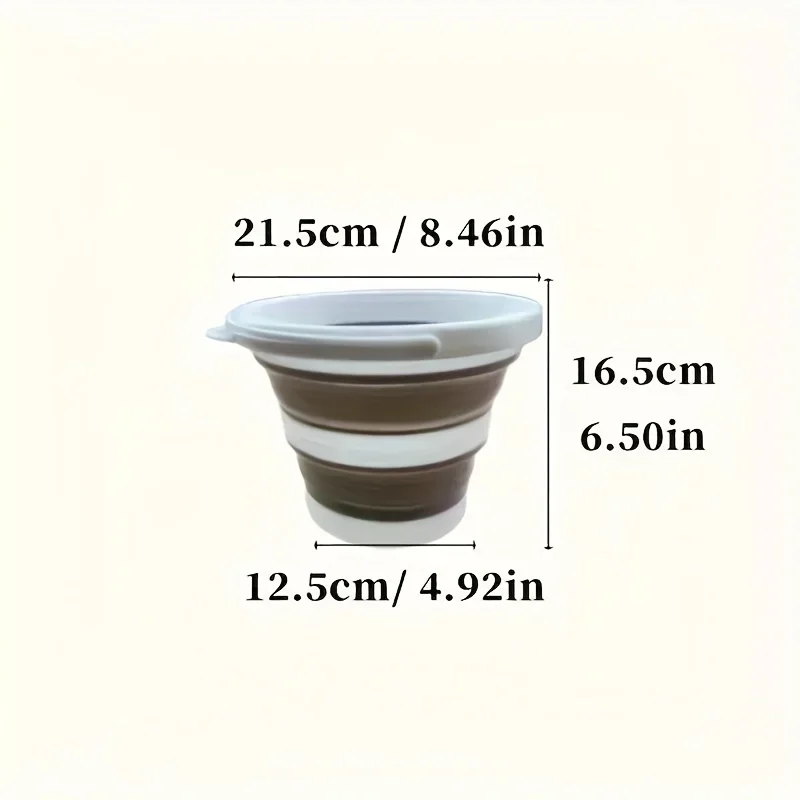 Cubo plegable multiusos que ahorra espacio para camping y pesca - imagen 3