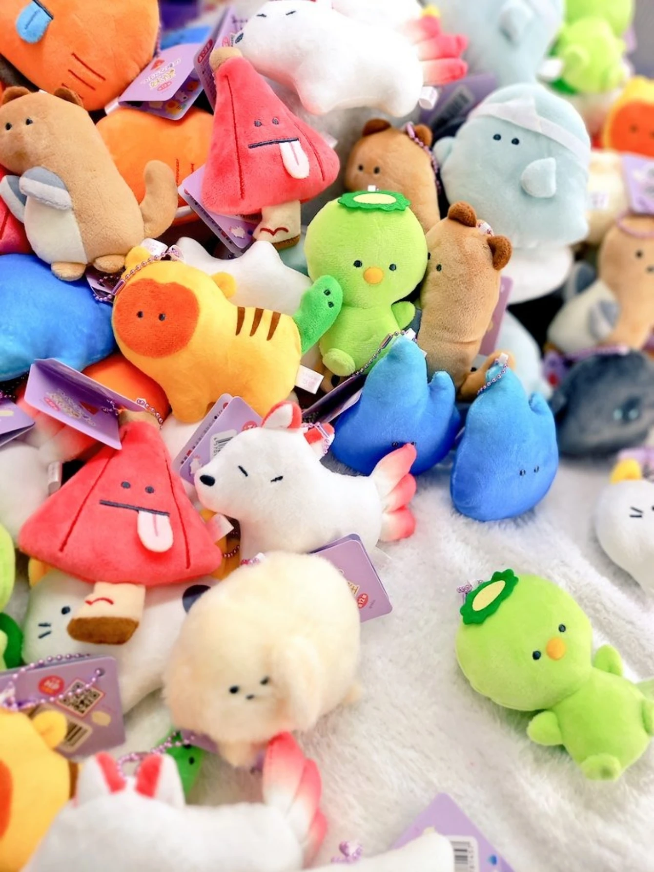 Colgante de peluche estilo tierno con gato y paraguas para niños - imagen 3