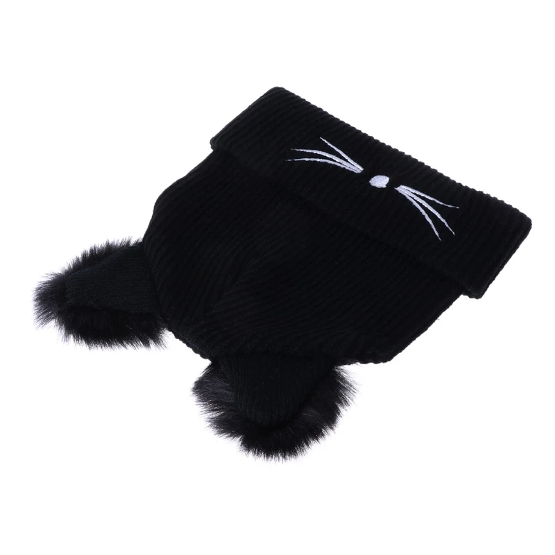 Gorro infantil punto con orejas de gato estilo kawaii invierno - imagen 4