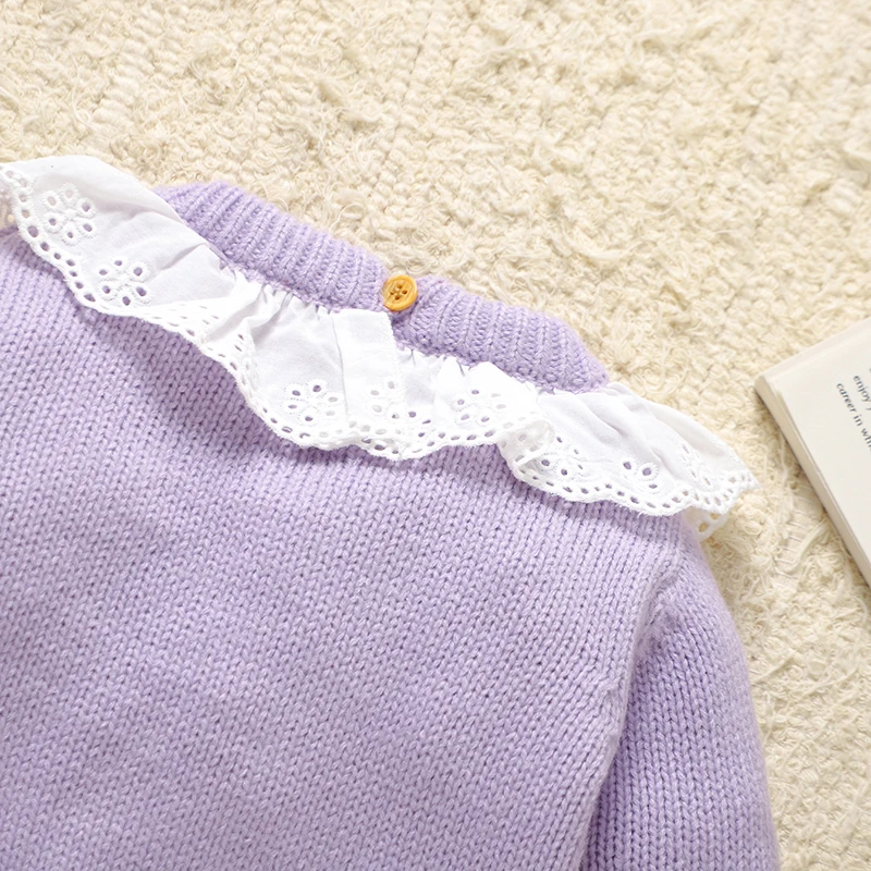 Mono bebé de punto para niña con diseño ganso y manga larga - imagen 2