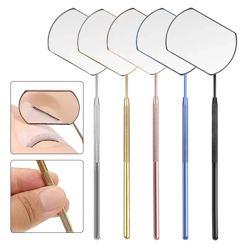 Espejo para extensión de pestañas acero inoxidable vvocci - imagen 4