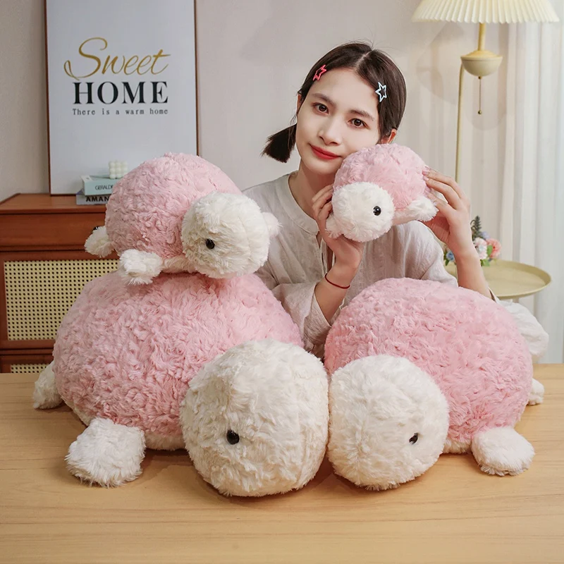 Peluche de tortuga kawaii visto de frente