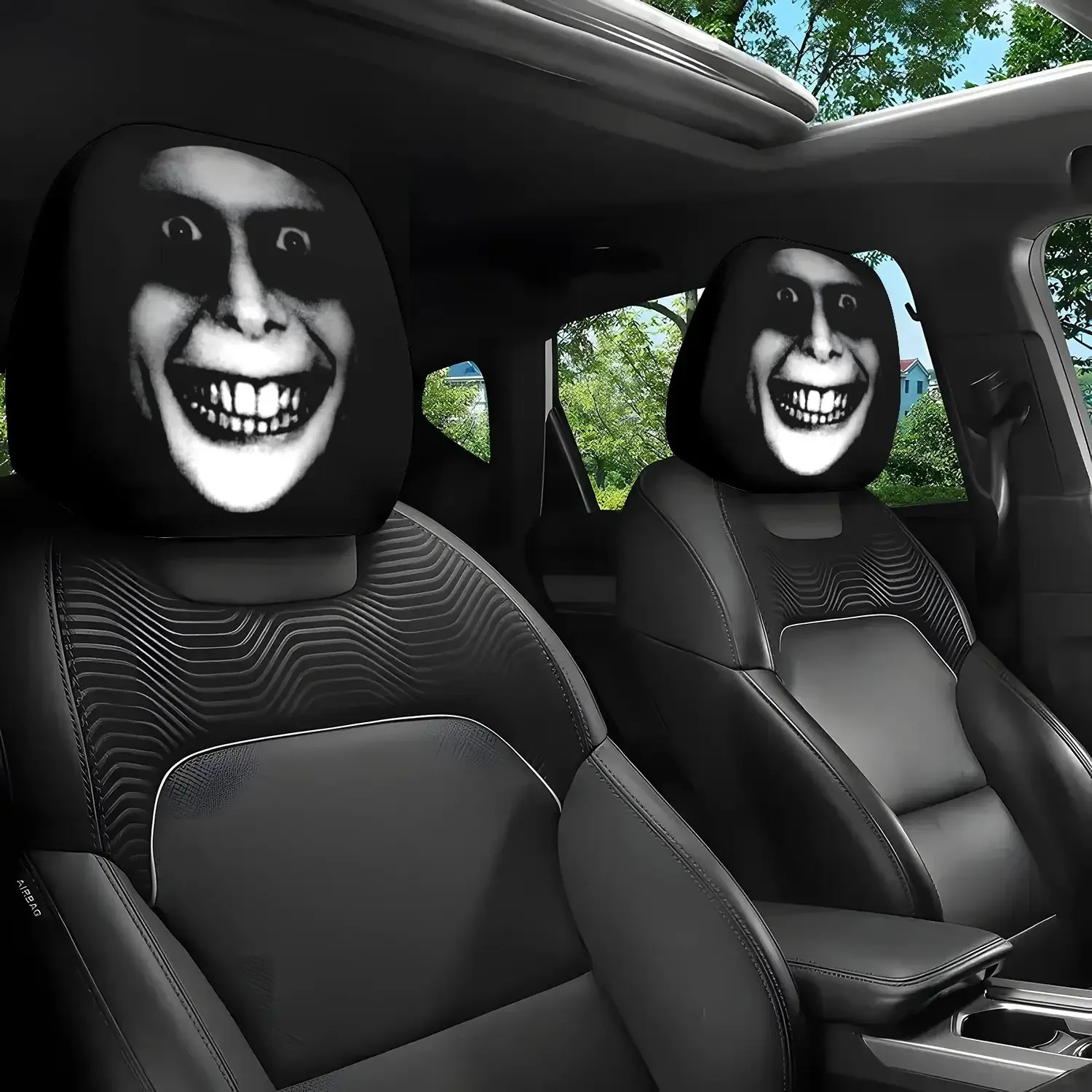 Fundas para reposacabezas de coche tema terror sin relleno cómodas - imagen 4
