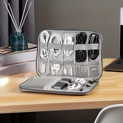 Bolsa organizadora de cables con múltiples bolsillos para viaje