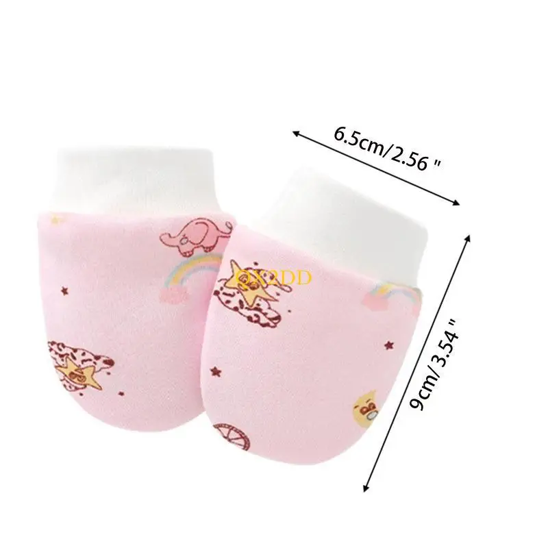 Guantes anti arañazos de algodón suave para bebé recién nacido - imagen 5