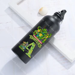 Botella de agua deportiva aluminio Tortugas Ninja sin fugas