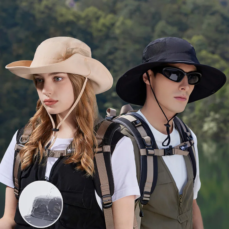 Sombrero pescador de ala ancha unisex para verano, secado rápido - imagen 2