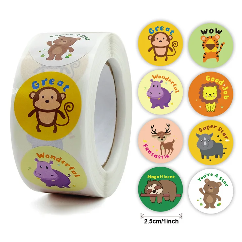 Pegatinas de animales lindos para niños – Recompensa y motivación - imagen 4