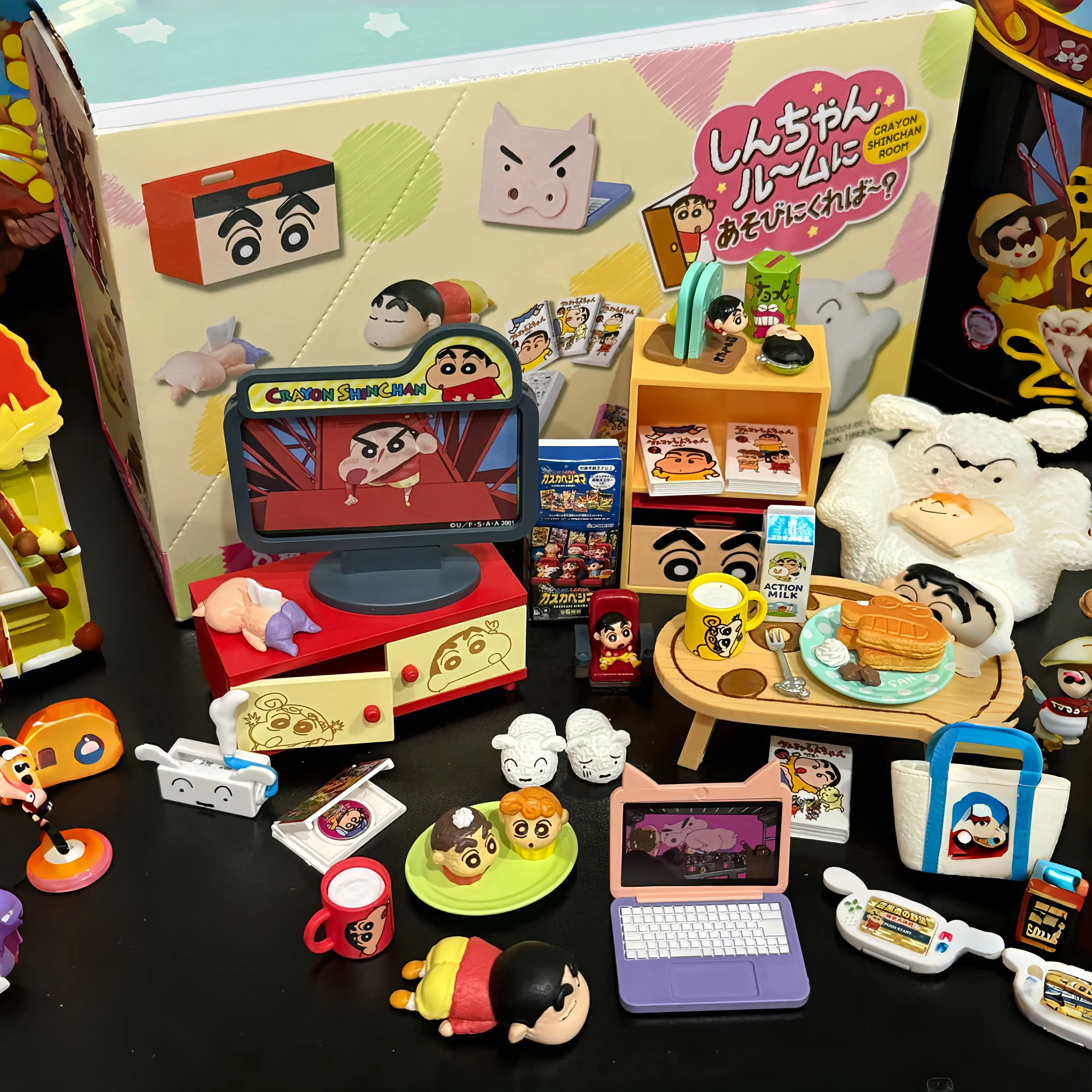 Re-ment Crayon Shinchan - Sofa miniatura para escritorio infantil - imagen 5