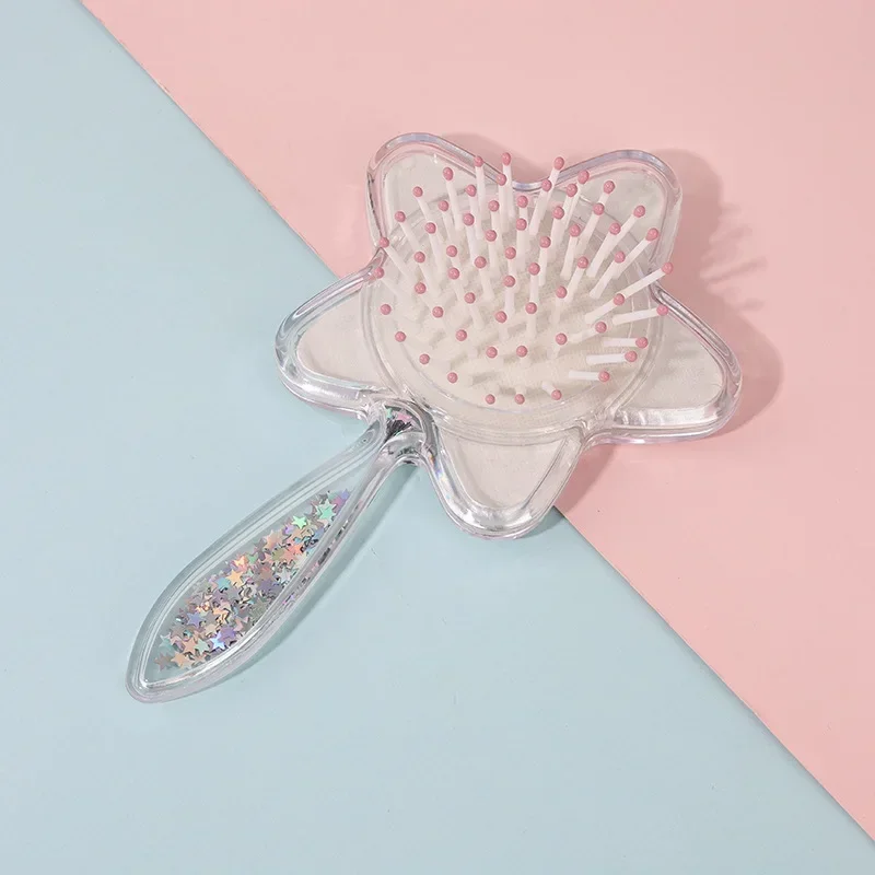 Cepillo de pelo portátil bebé niña con diseño estrella cinco puntas - imagen 5