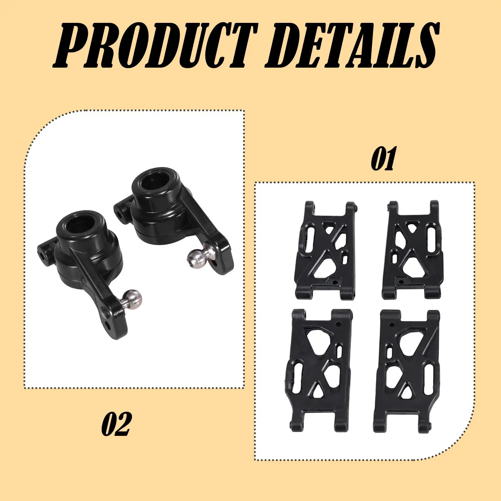 Brazos de suspensión RC Wltoys, repuesto para coche teledirigido - imagen 4