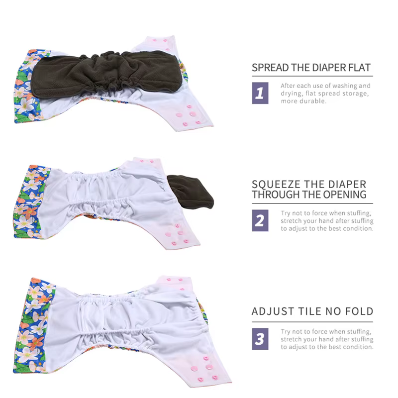 Insertos de cáñamo y bambú para pañal de tela lavables y reutilizables