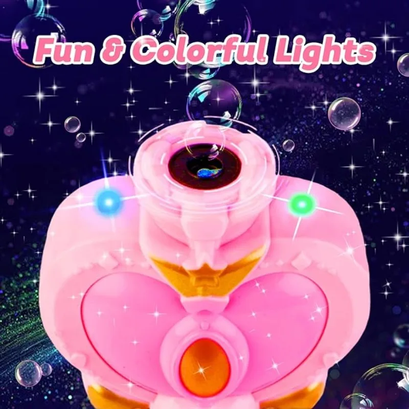 Varita de burbujas con luces para niñas – Juguete princesa mágico - imagen 3