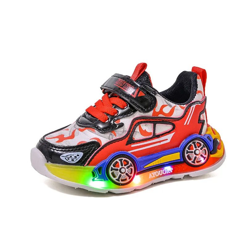 Kindersport zapatillas antideslizantes con luces para niño otoño - imagen 3