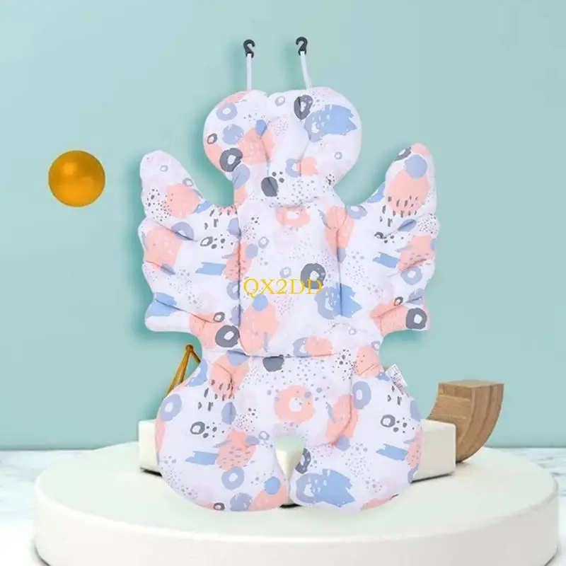 QX2D Cojín de cochecito para bebé con soporte en cabeza y cuerpo - imagen 5