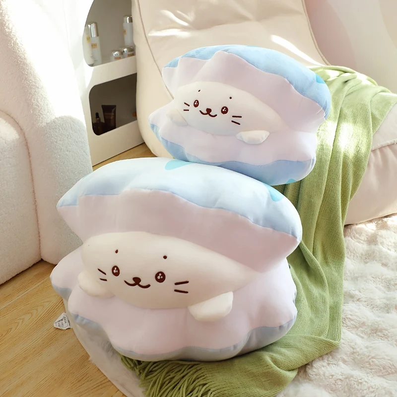 Peluche con forma de concha animal marino suave para regalo - imagen 4