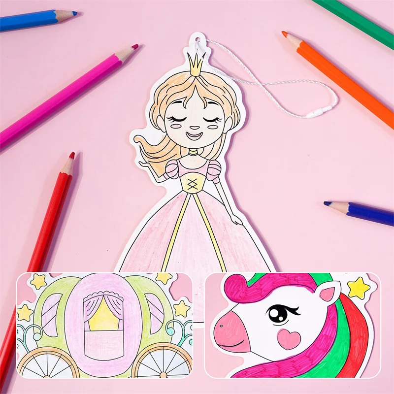 Kit mosaico holográfico infantil – Pegatinas princesa sirena - imagen 5