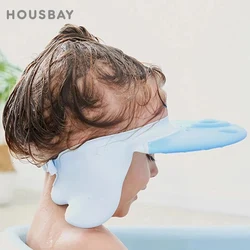 Gorro de ducha ajustable para bebé con protección de oídos