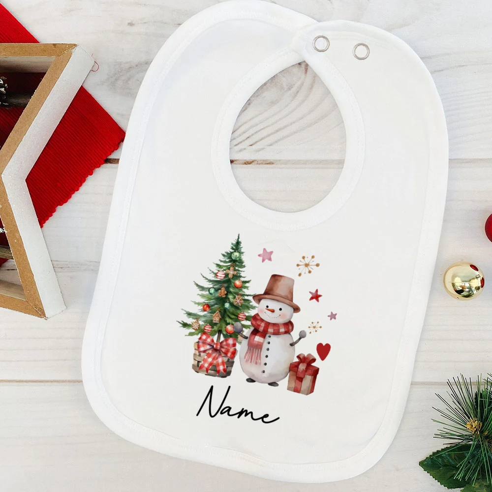 Babero personalizado de algodón con nombre para bebé – Regalo ideal - imagen 3