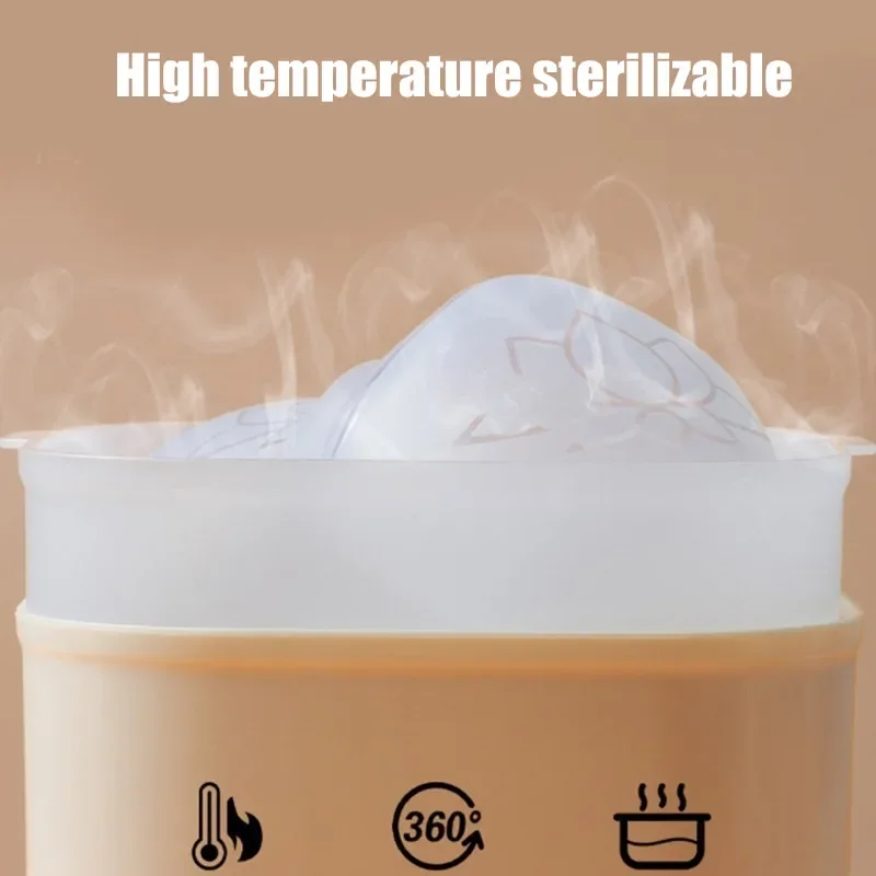 Recolector leche materna silicona reutilizable anti-fugas - imagen 4