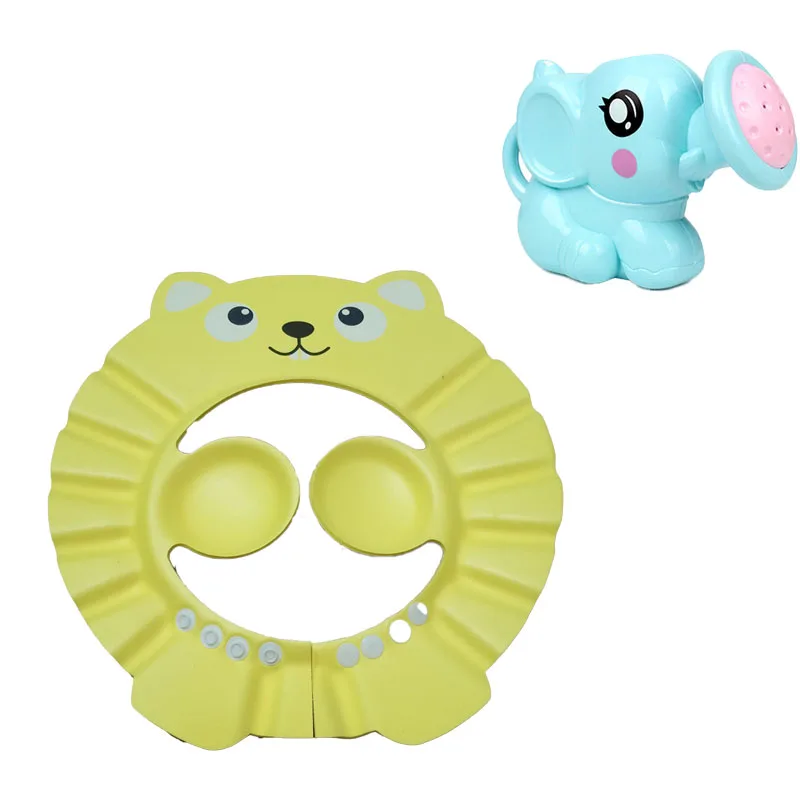 Set de baño con cabezal tipo elefante en suave goma