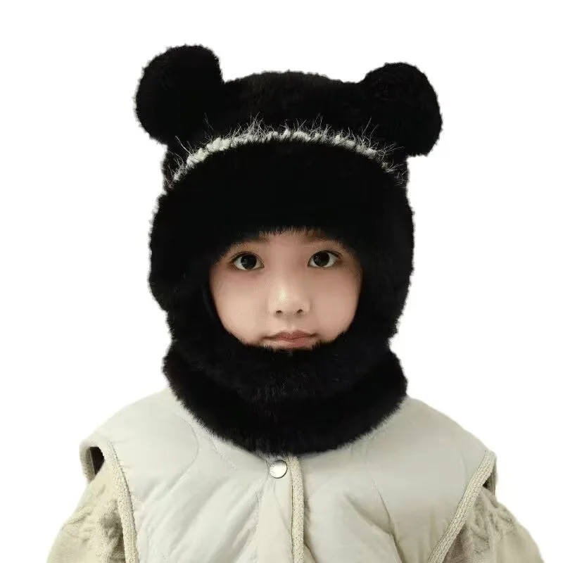 Gorro térmico de invierno con bufanda y orejeras para niños - imagen 2