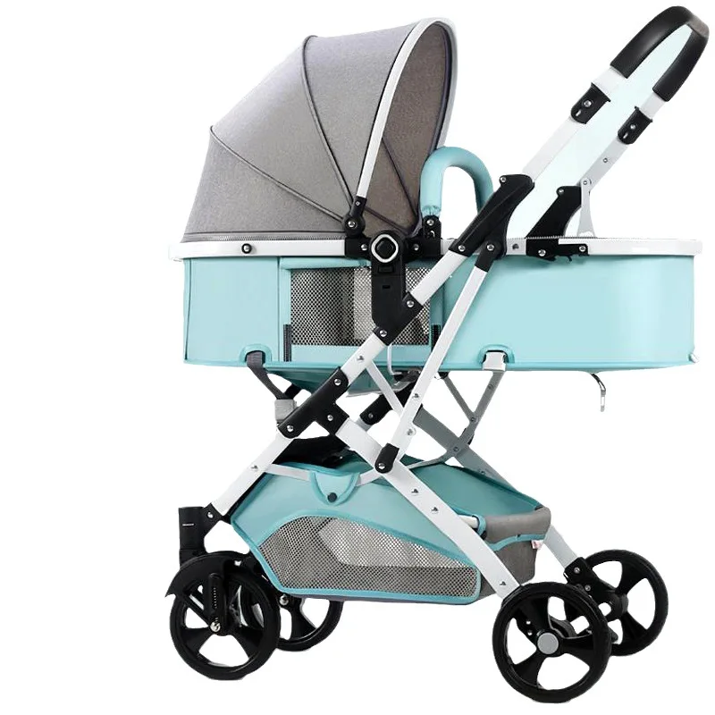Cochecito convertible con moisés reversible y plegable compacto - imagen 3