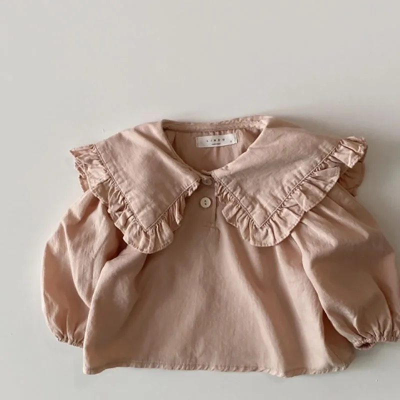 Camisa de encaje a cuadros para niña –MILANCEL, blusa con solapa dulce - imagen 2