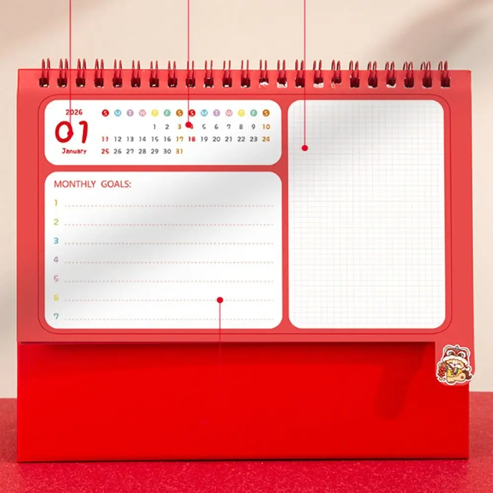 Calendario infantil 2026 con panda para escritorio – Planificador - imagen 5