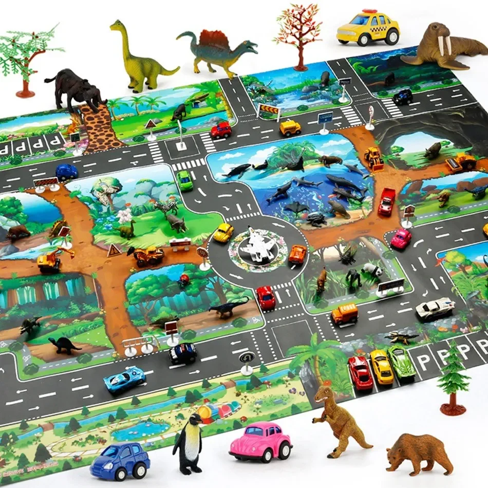 Alfombra de juego para bebe 100x130 - educativa, impermeable y segura - imagen 5