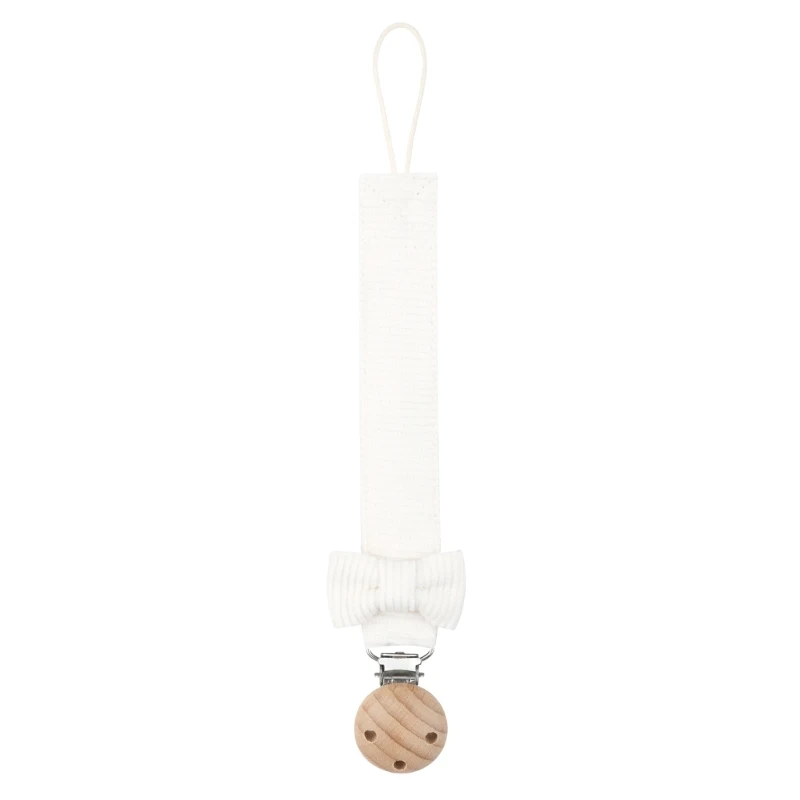 Cadena sujetador madera para chupete – Color pastel para bebé