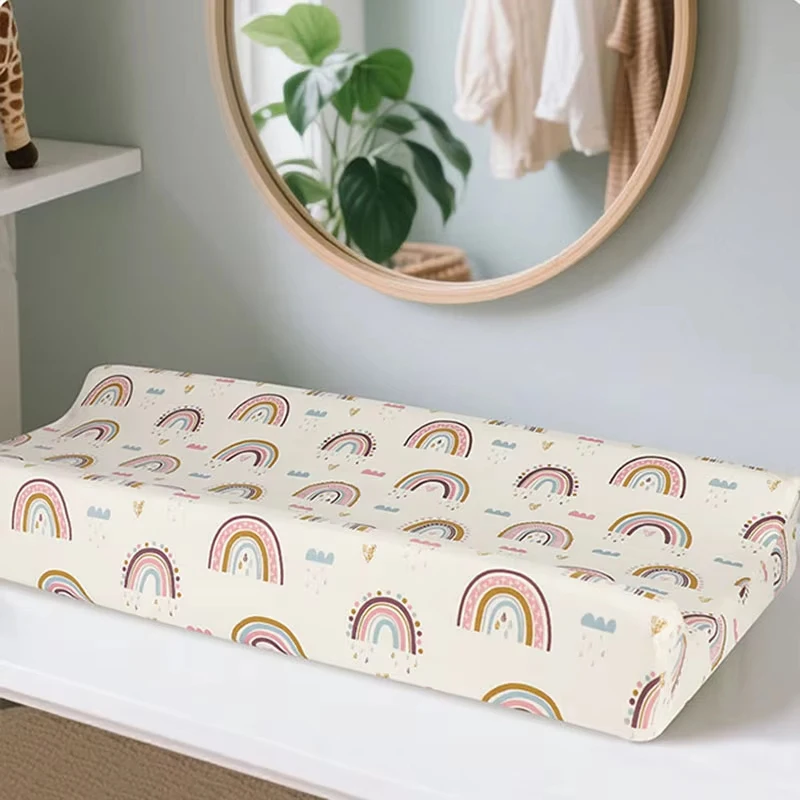 Funda cambiador bebé algodón puro transpirable reutilizable estampada - imagen 3