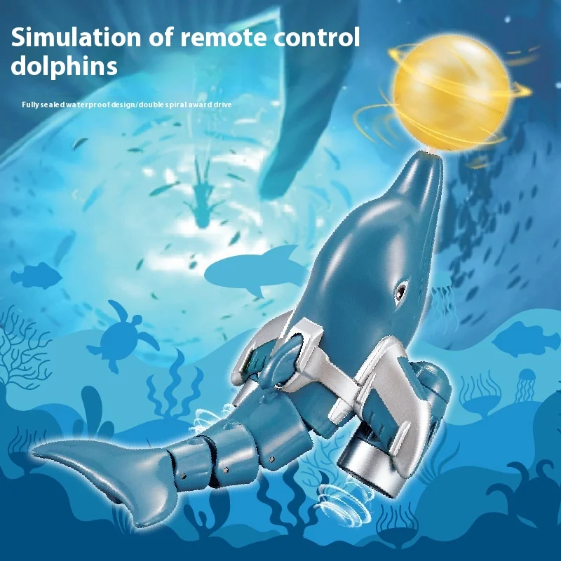 Robot submarino teledirigido con simulación de delfín infantil - imagen 4