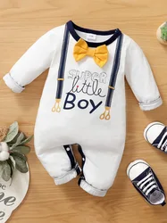 Body neonatal manga larga con pajarita