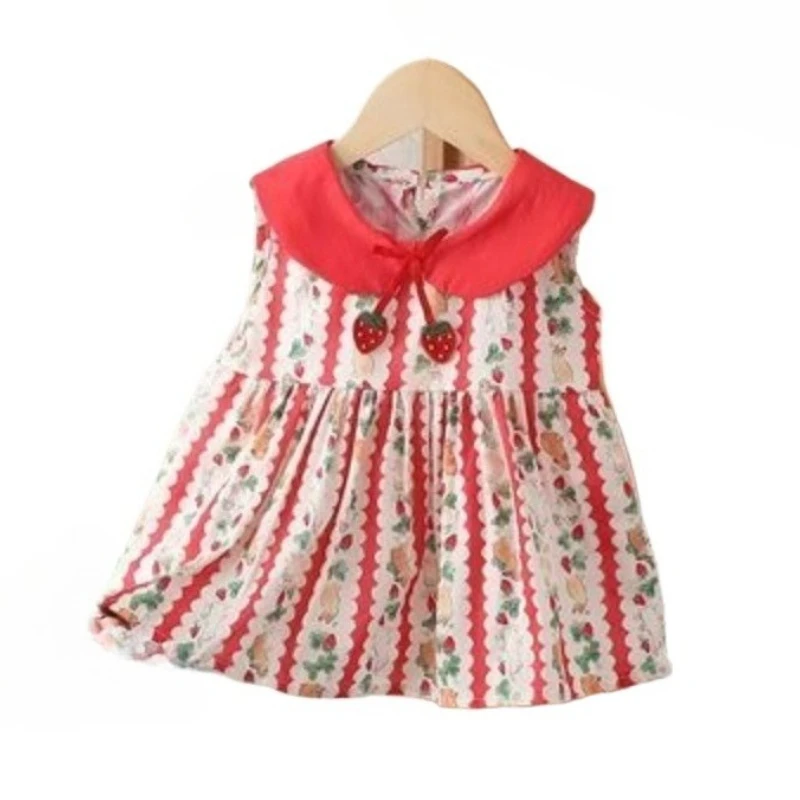 Vestido de verano de manga corta para bebé, algodón ligero - imagen 5