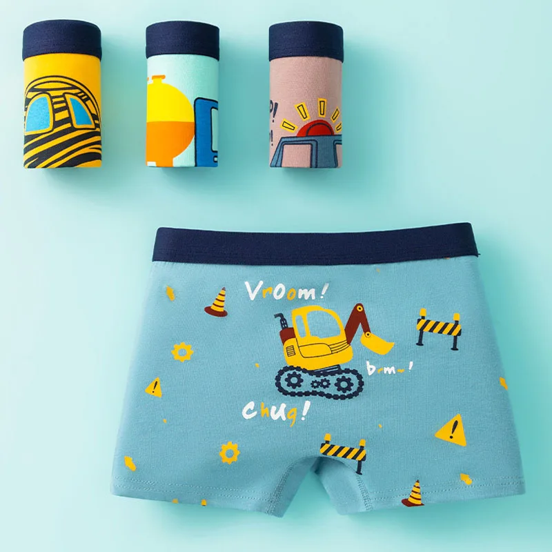 Calzoncillos de algodón con estampado de coches para niños - imagen 5