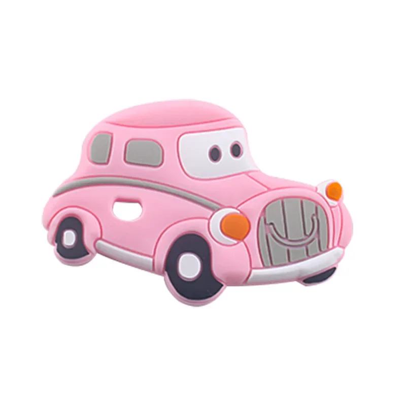 Mordedor de silicona sin BPA con forma de coche para bebés