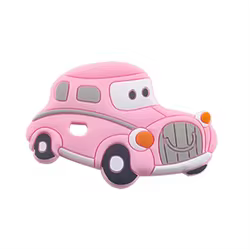Mordedor de silicona sin BPA con forma de coche para bebés