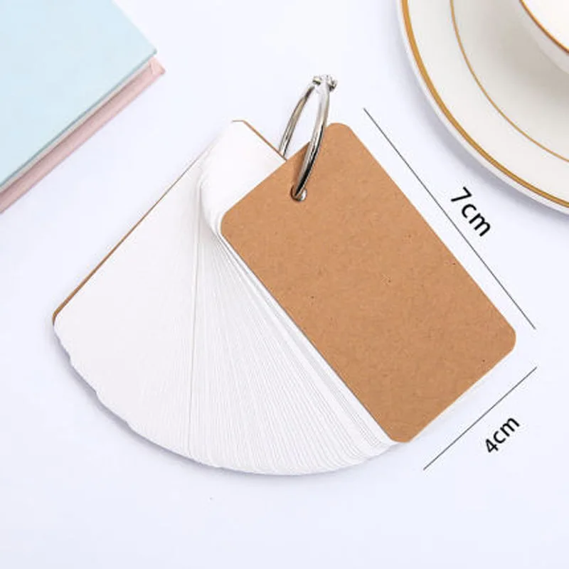 Tarjetas flash de papel Kraft con espiral