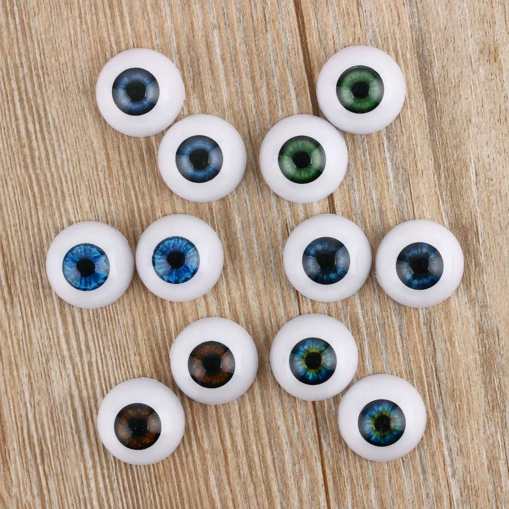 Ojos realistas de acrílico para muñeca reborn - imagen 3