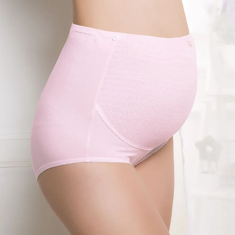 Bragas de embarazo cintura alta con soporte tejido transpirable