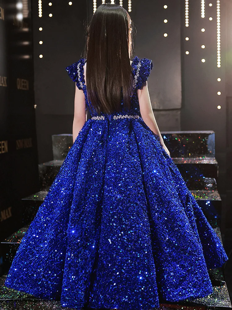 Vestido princess con lentejuelas para niña – Elegante para fiesta - imagen 2