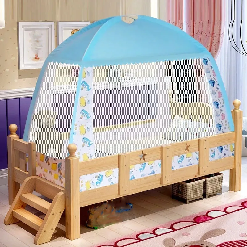 Mosquitera tipo yurta para bebé con dibujos animados, plegable