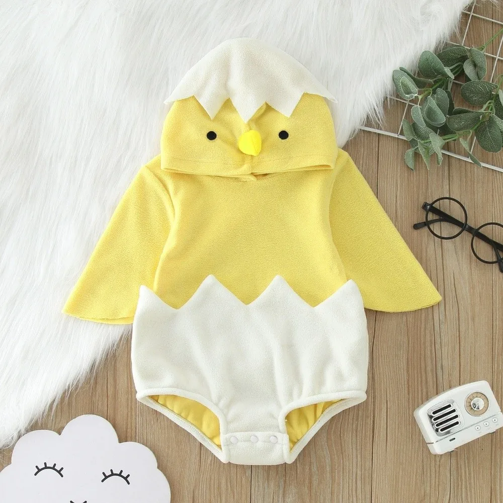 Disfraz de pollito con sudadera de capucha suave para Pascua - imagen 4